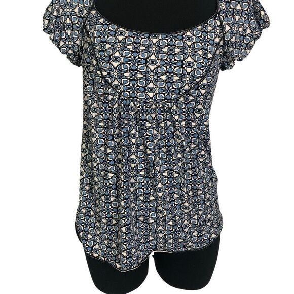 Max Studio Blue & Black Blouse - Women’s S - Picture 1 of 6